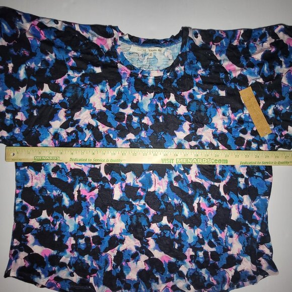 Macy's Rachel Roy Curvy Collection Womens Blue And Pink Blouse Size 2X - Picture 12 of 15